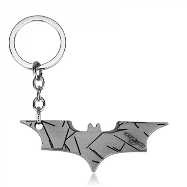 Llavero batarang plateado (batman)